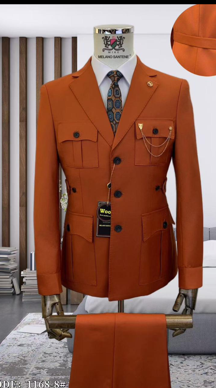 Chinese Collar Suit